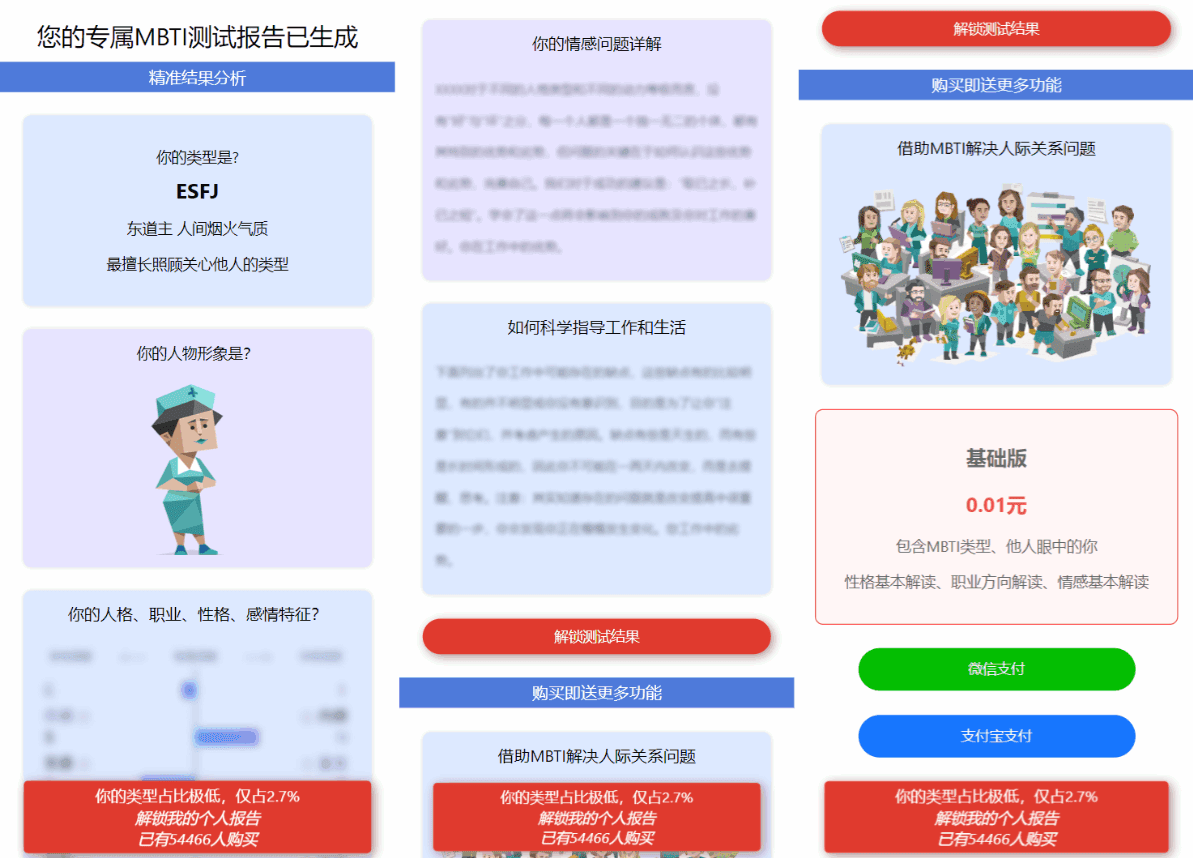 图片[4]-MBTI性格测试网站源码带h5端 亲测-爱学习
