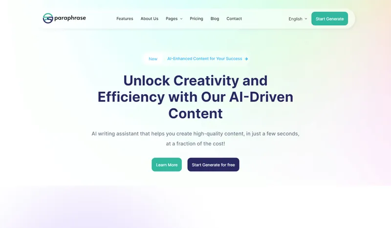Bootstrap响应式AI写作助手官网源码-爱学习